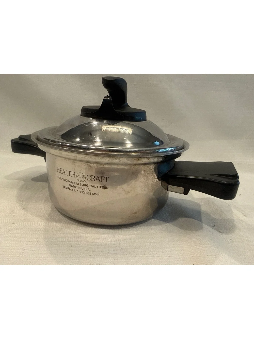 Health Craft 5 Ply Micronium Surgical Steel Saucepan with Lid